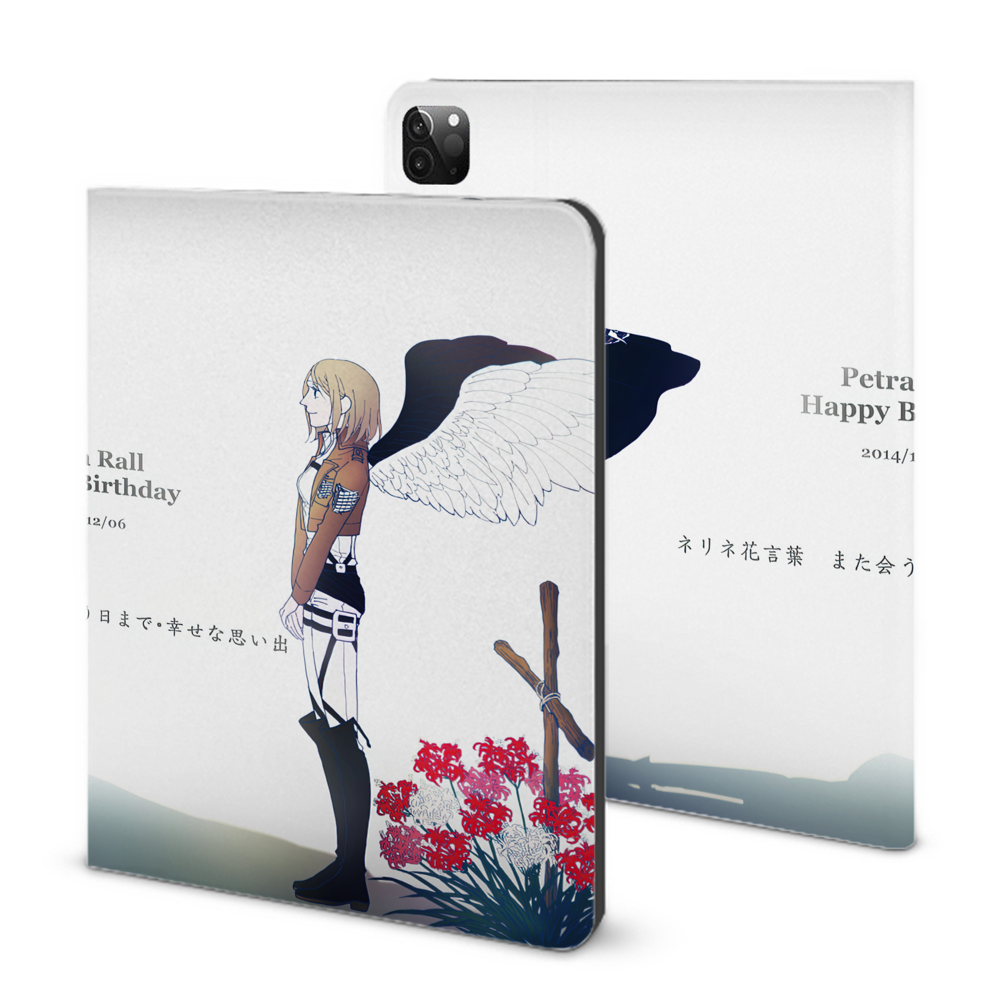（画像用） 進撃の巨人 Attack on Titan IPadケース ペンホルダー付き ブックスタイルデザイン